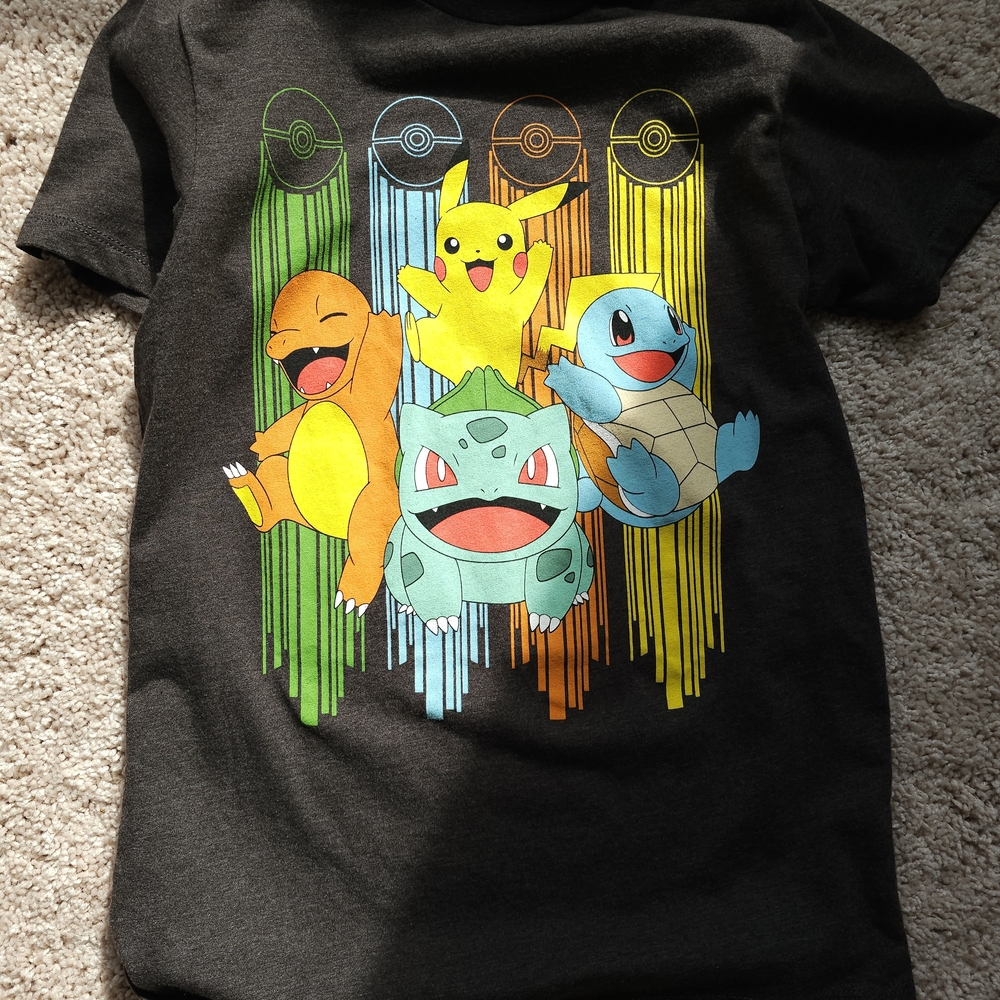 Kids Pokémon Graphic T-Shirt - Black